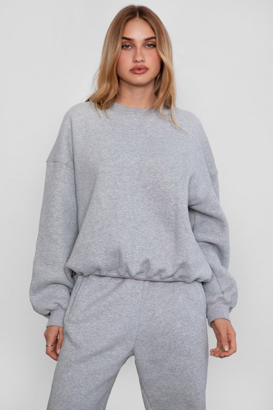Heather Grey Sweat Set