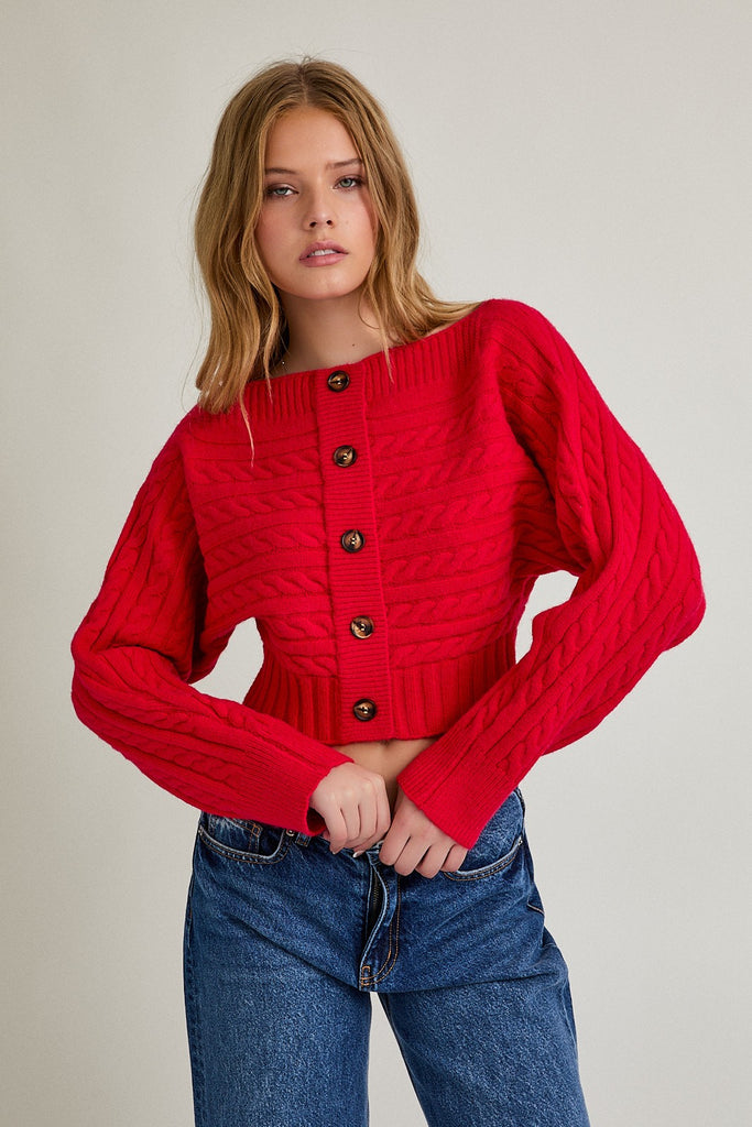 Off the shoulder sweater